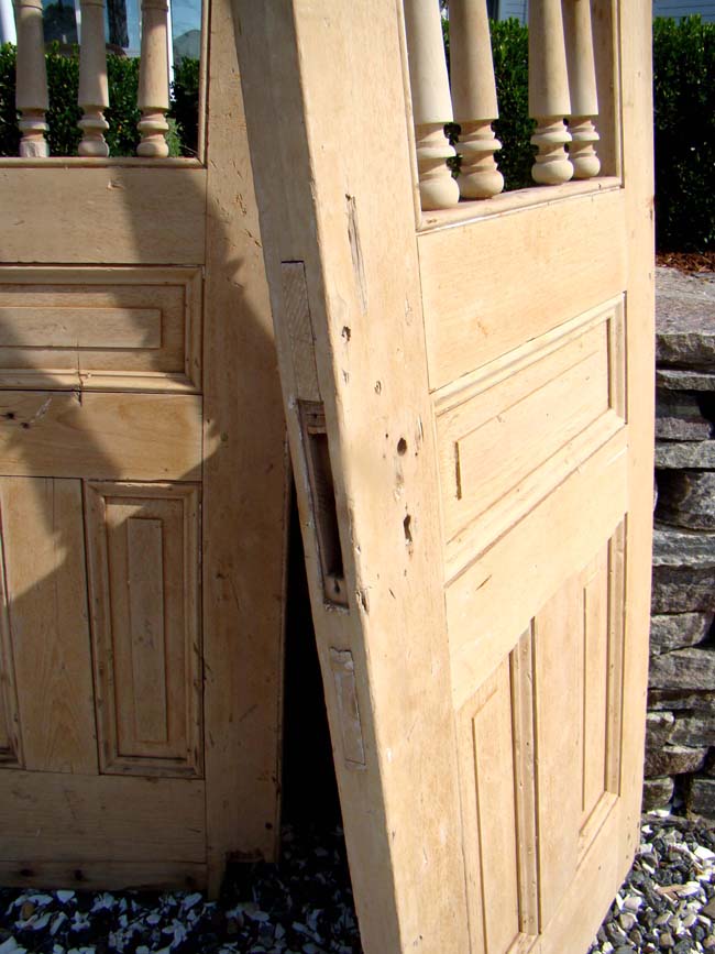 The only pair ever offered of documented 'Ward' room doors, circa 1850-1900, off the USS CONSTITUTION. Full provenace available to the buyer. — image 4